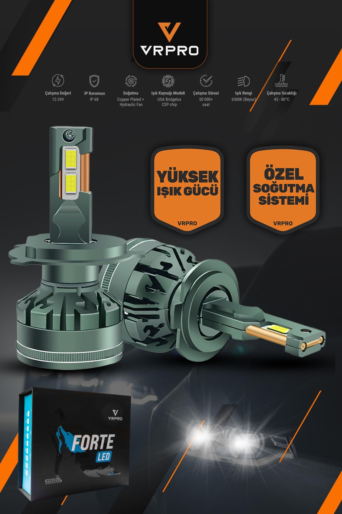 FORTE LED FAR AMPULÜ-9005