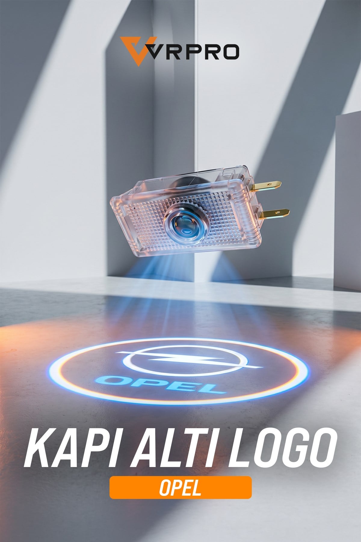 OPEL Araca Özel Kapı Altı Logo Lazer Projektör - 2 Adet Led Aydınlatma
