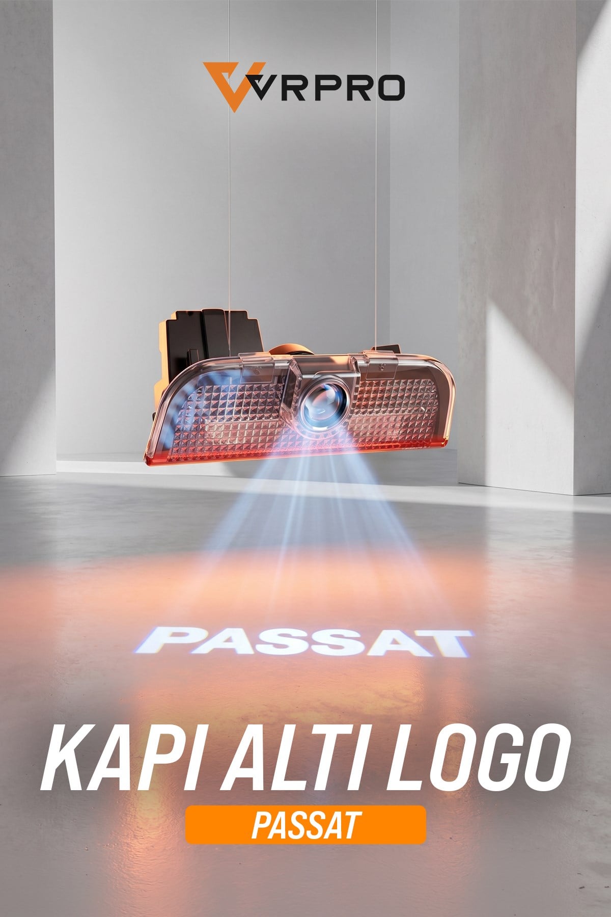 Passat Araca Özel Kapı Altı Logo Lazer Projektör - 2 Adet Led Aydınlatma
