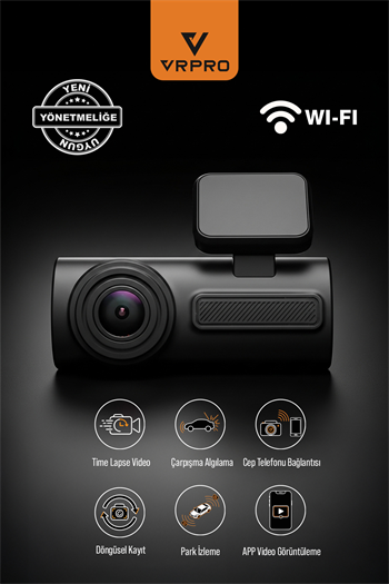 1 KAMERALI EKRANSIZ WİFİ'Lİ KAYIT KAMERASI-VR20