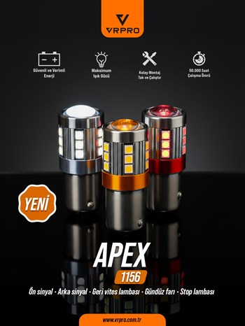 1156-24 LEDLİ APEX KIRMIZI