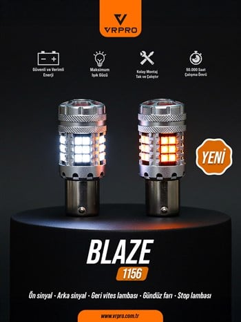 1156-30 LEDLİ FANLI BLAZE BEYAZ