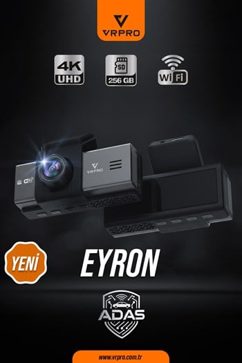 EYRON 2 KAMERALI 3.2'' SCREEN-4K+2K-ADAS+BSD-WIFI-G-SENSOR-NIGHT VISION
