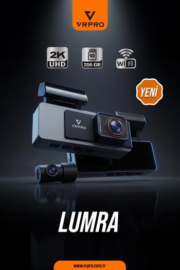 LUMRA 2 KAMERALI 3.2'' SCREEN-2K+1080P-G-SENSOR-WIFI-24H PARKING MONITOR
