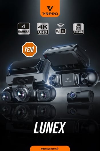 LUNEX 4 KAMERALI 3.16'' SCREEN-4K+2K+2K+2K-GPS- G SENSOR-WIIFI