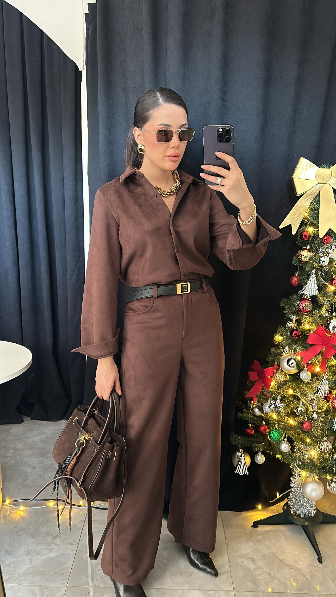 Premium Acı Kahve Güderi Takım