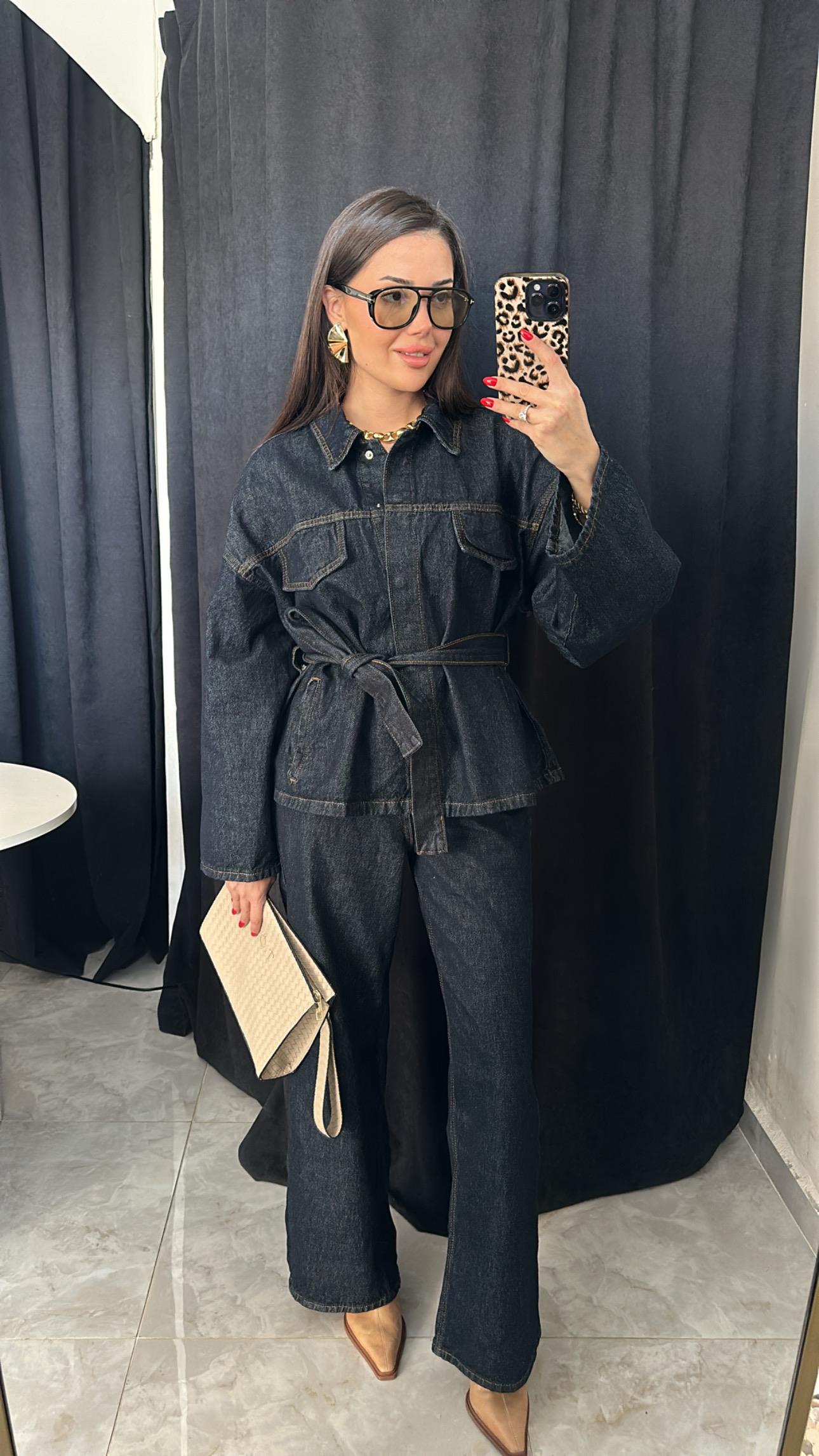 Premium Denim Jean-Ceket Takım
