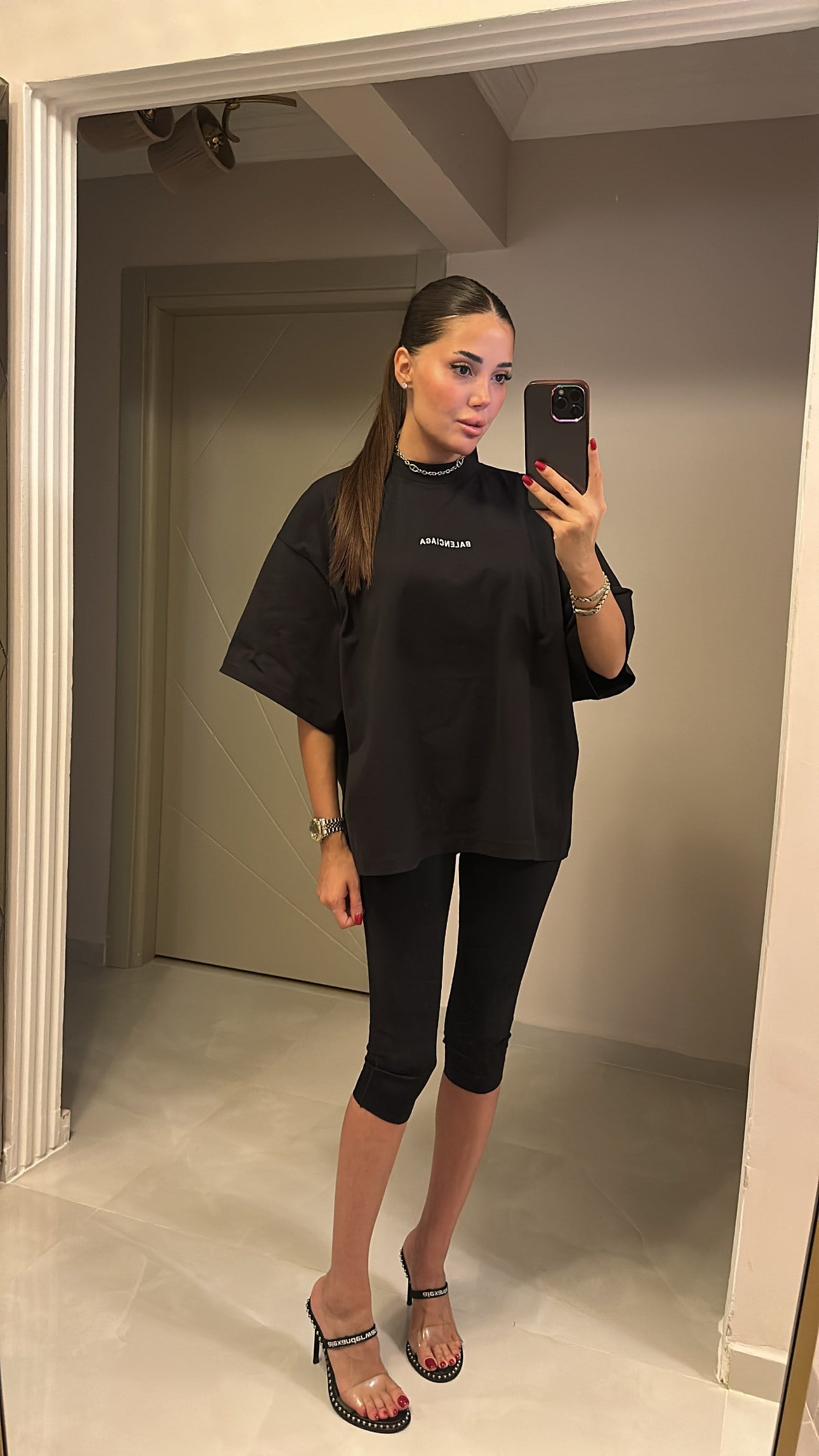 SIRTI YAZILI OVERSIZE TSHIRT