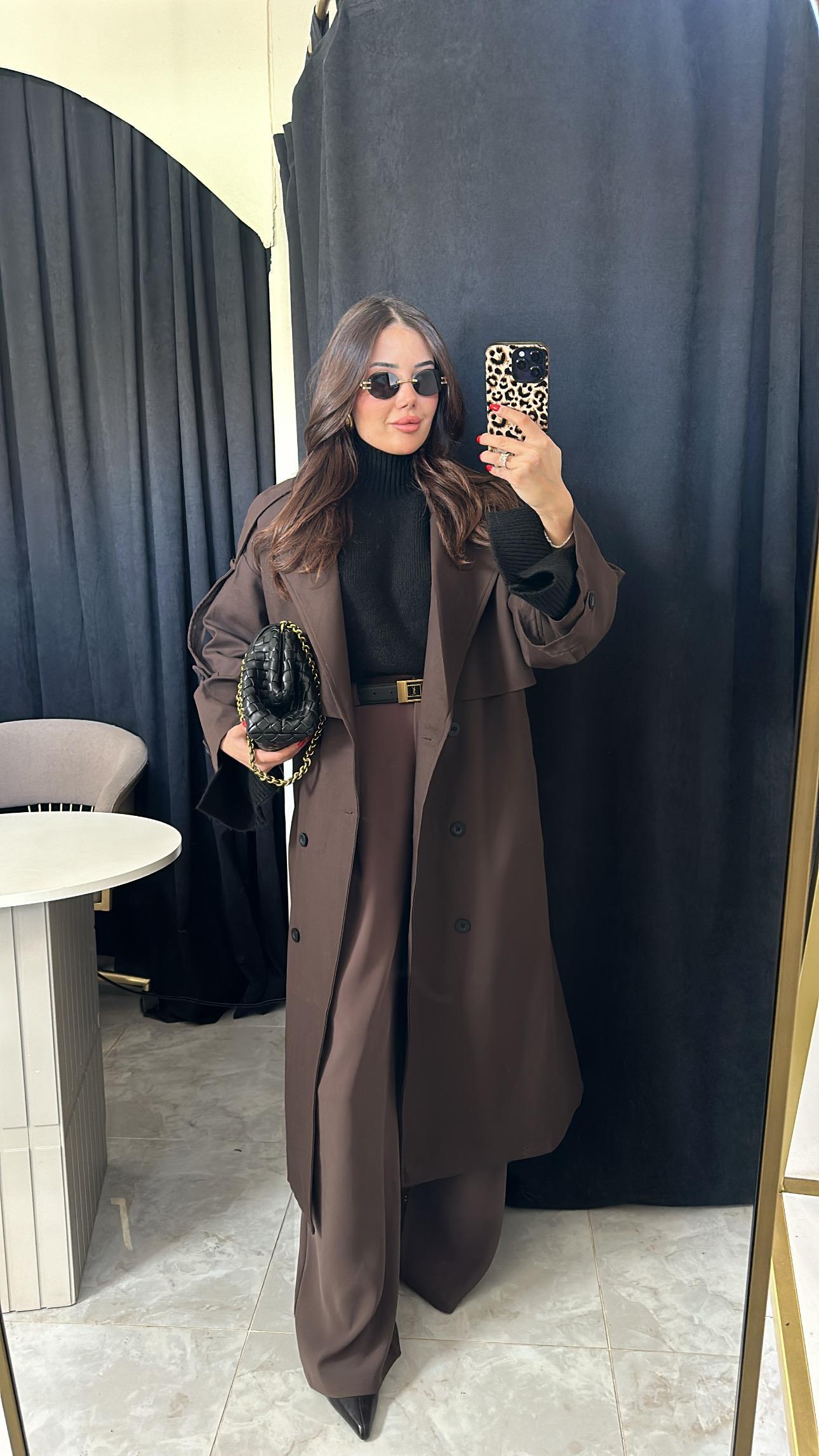 Premium Astarlı Acı Kahve Trenckot