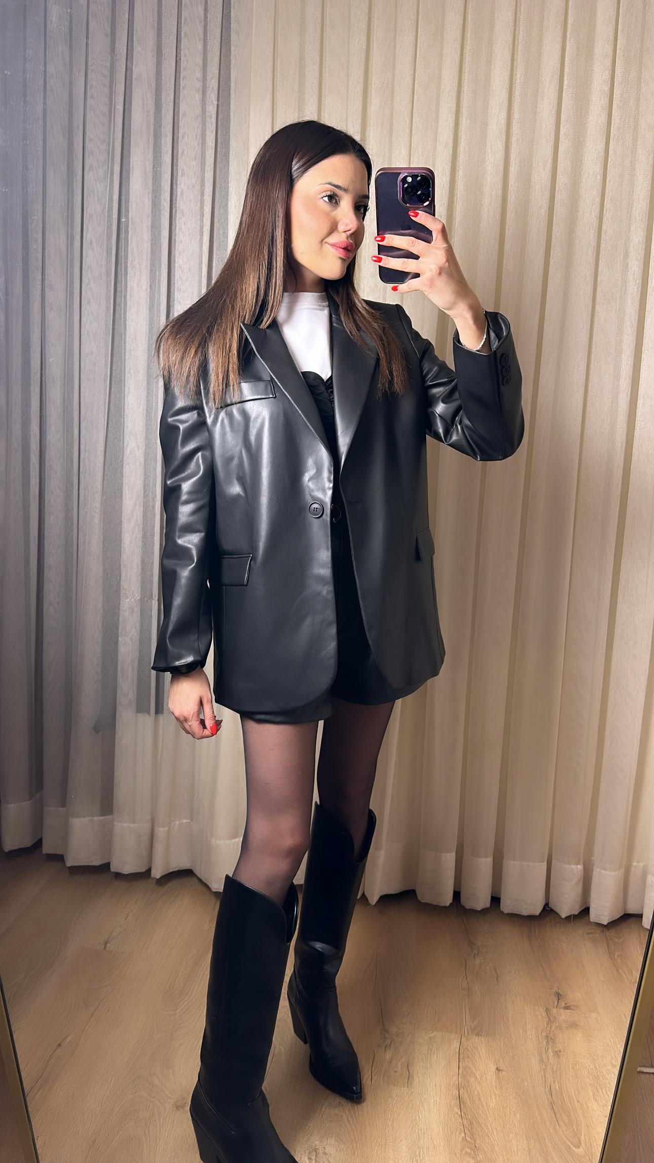 Premium Deri Blazer