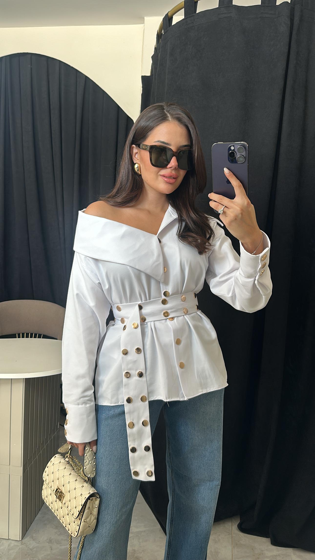 Bianca Tasarım Gömlek Beyaz