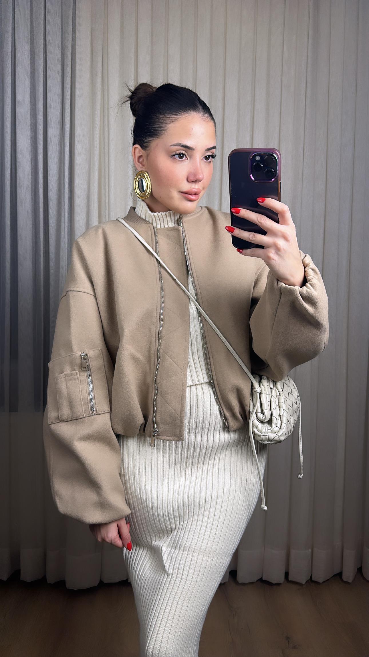 Premium Vizon Bomber Ceket