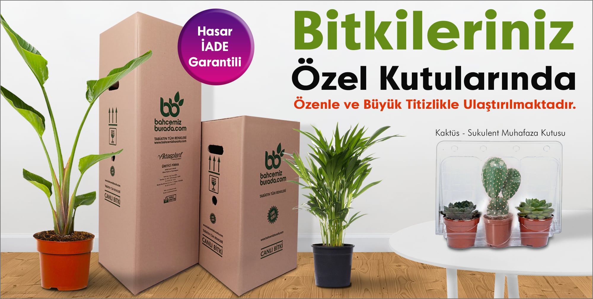 ÖZEL KUTULARDA GÖNDERİM