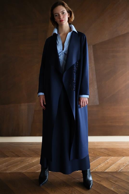 SCUBA ŞAL YAKA FLOGLU CEKET  