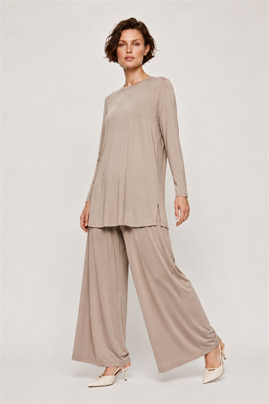 RAYON GENİŞ PAÇA PANTOLON ETEK