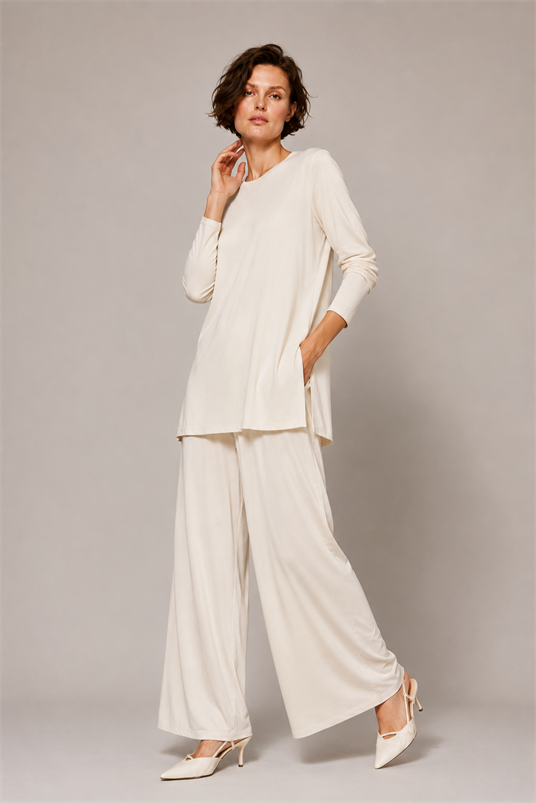 RAYON GENİŞ PAÇA PANTOLON ETEK