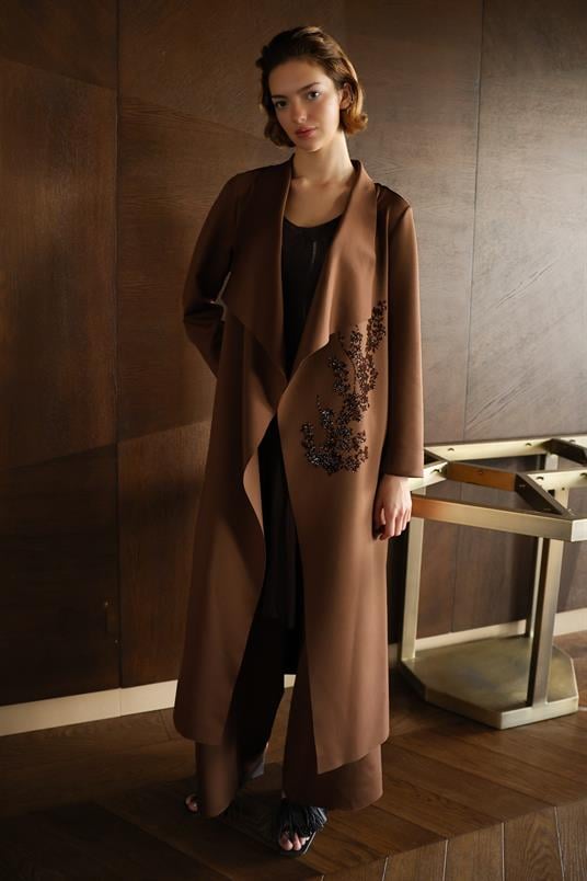 SCUBA ŞAL YAKA FLOGLU CEKET  