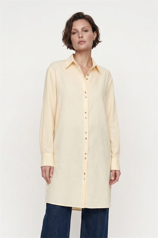 KETEN SÖMİZYE YAKA TUNİK