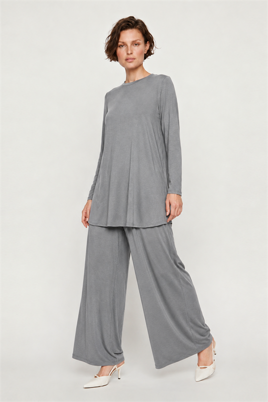 RAYON GENİŞ PAÇA PANTOLON ETEK