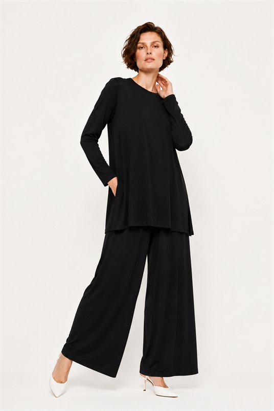 RAYON GENİŞ PAÇA PANTOLON ETEK