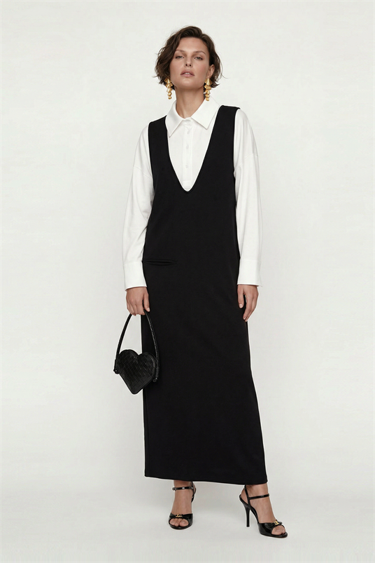 VISCON DERİN V YAKA SÜS CEPLİ JİLE