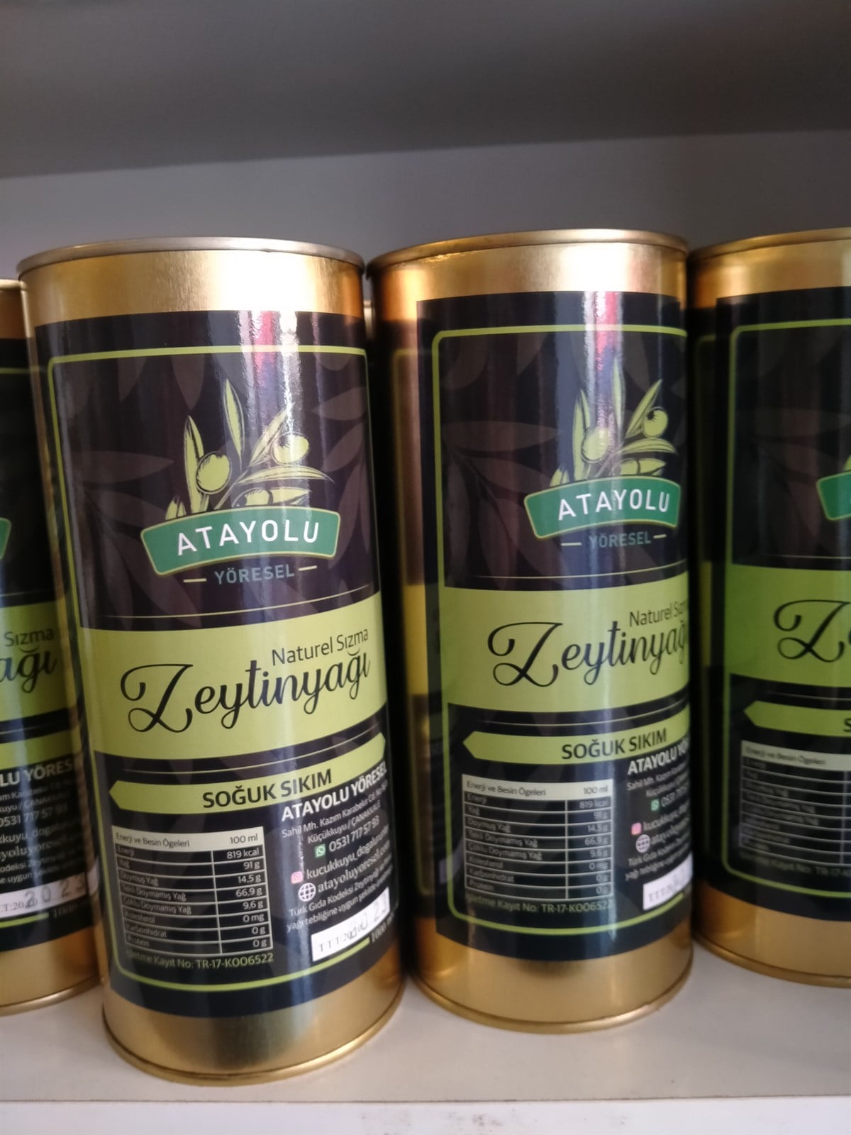 Sızma Zeytinyağı 1 Litre Teneke