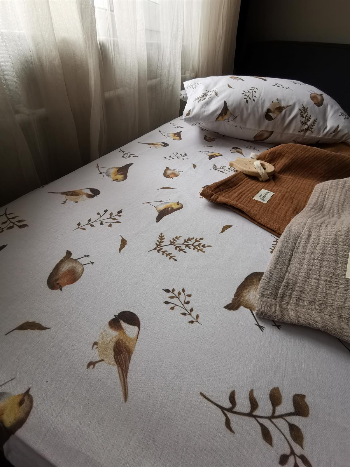 Bird Songs-Lastikli Çarşaf Takımı 70x130