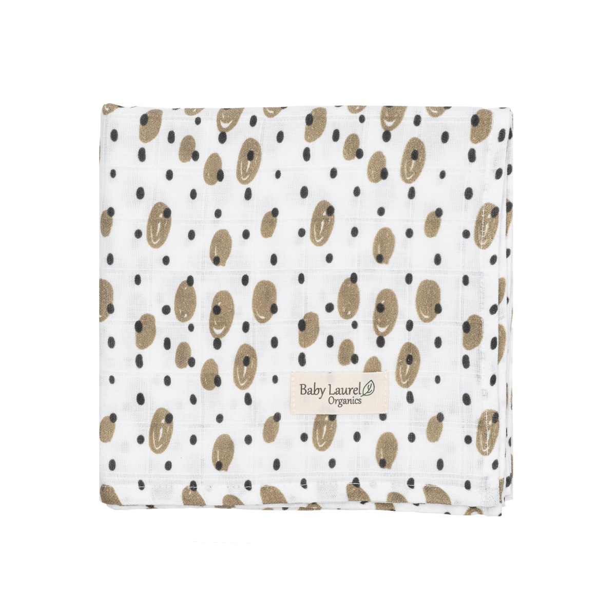 Coffee Beans - Organik Müslin Örtü 80X80
