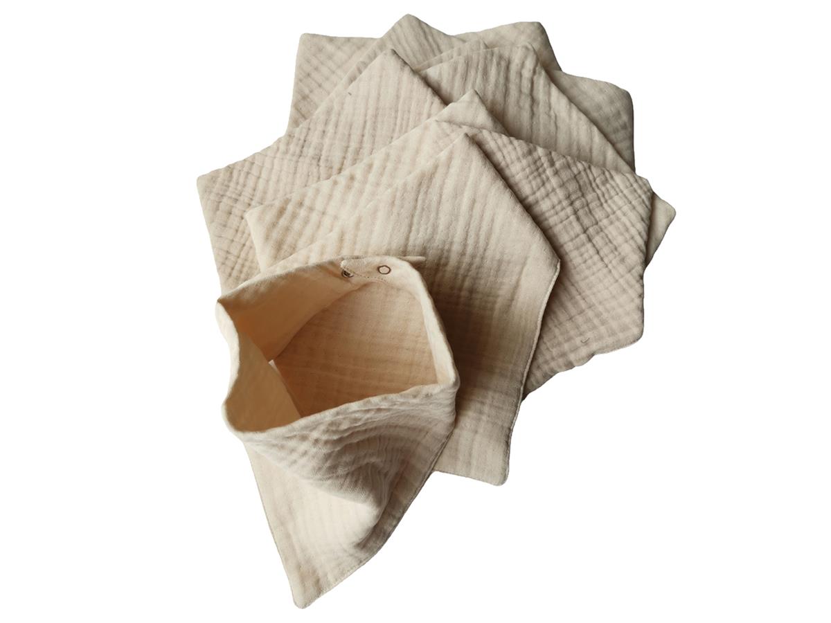 Colour Palette-4 KAT Organik Müslin Salya Önlüğü 20x35-Beige