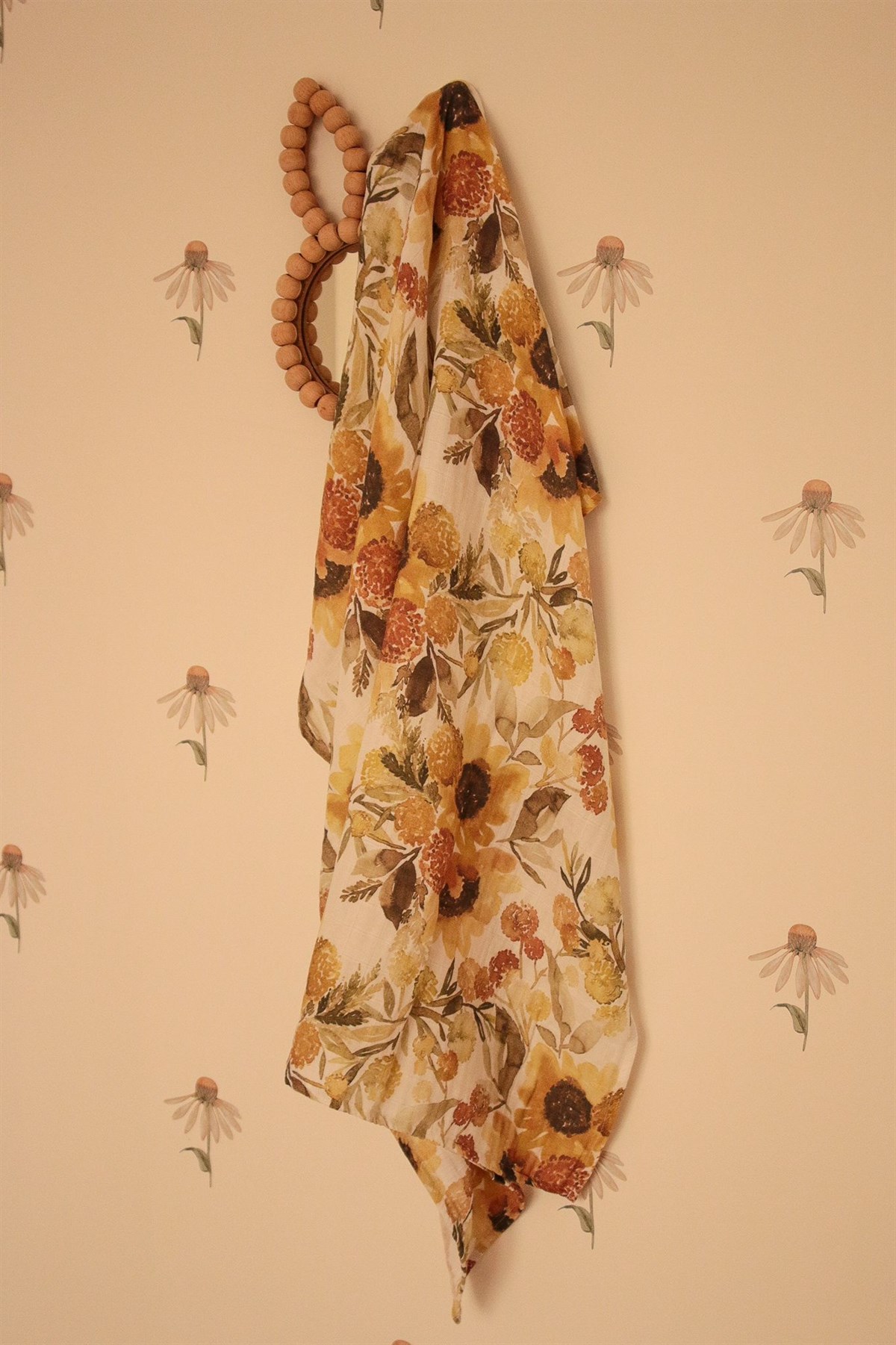 Daisy - Organik Müslin Örtü 100X100