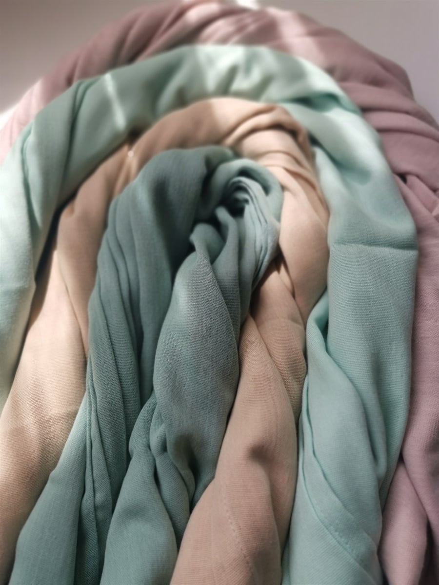 Elegance-Organik Müslin Örtü 100X100-Emerald