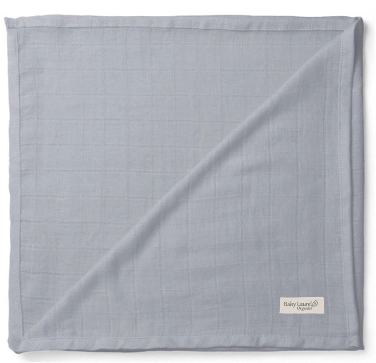 Elegance-Organik Müslin Örtü 110X120-Dove Grey