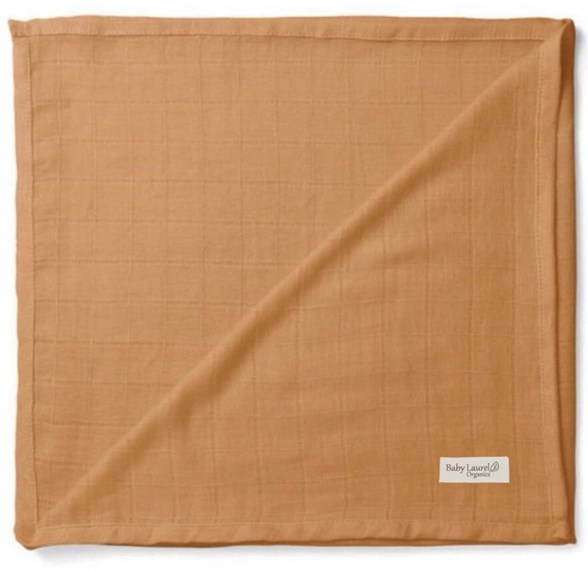 Elegance-Organik Müslin Örtü 110x120-Old Gold