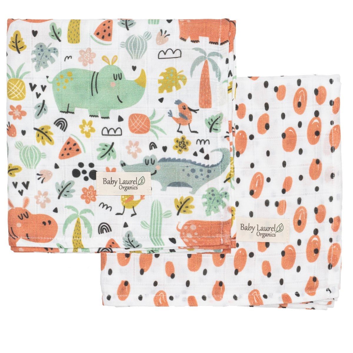 Funland - Organik Müslin Örtü 80X80 2li Set