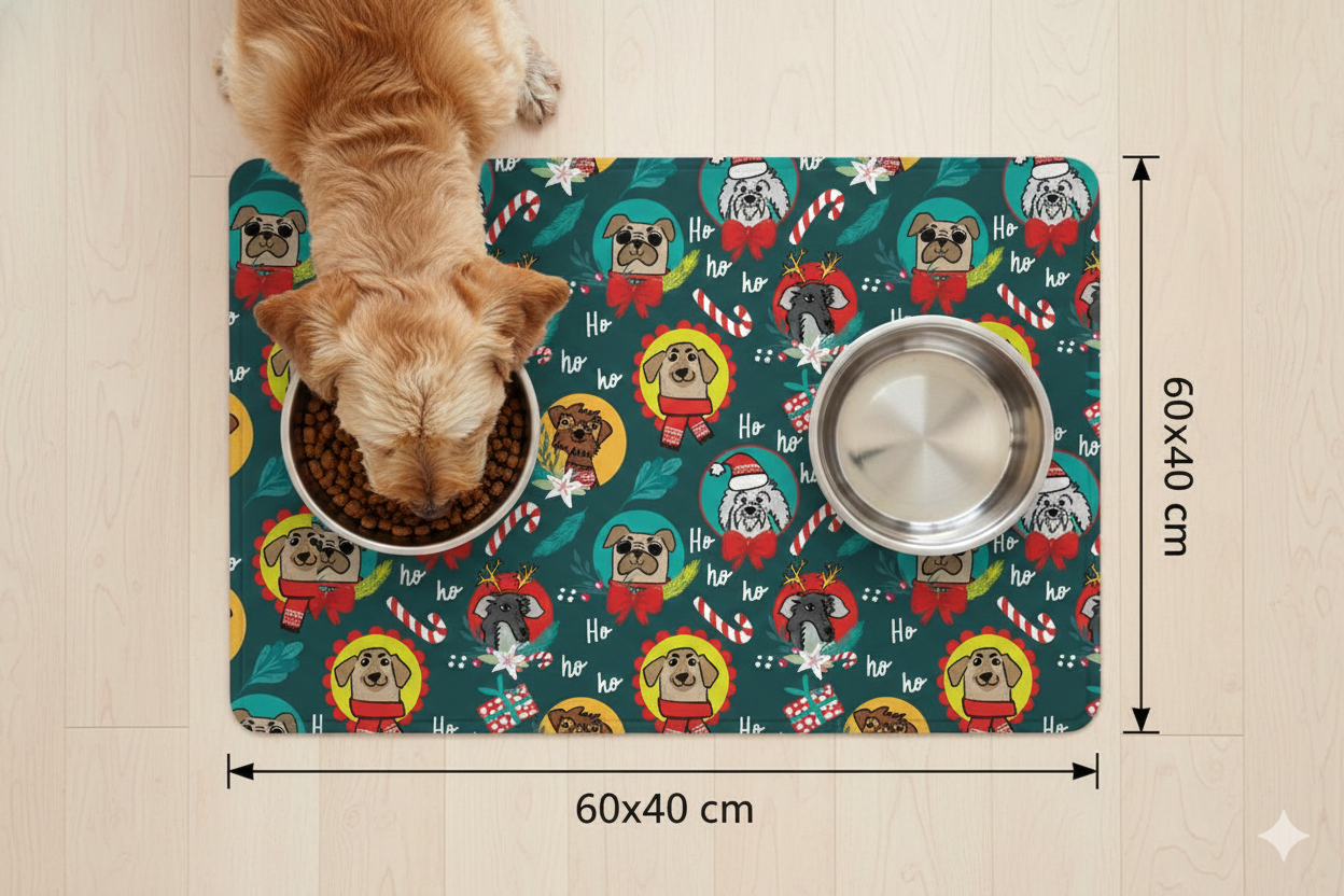 Hohoho Dog-Mama Su Kabı Matı 60x40