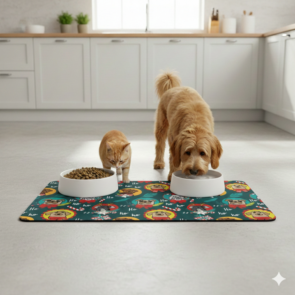 Hohoho Dog-Mama Su Kabı Matı 60x40