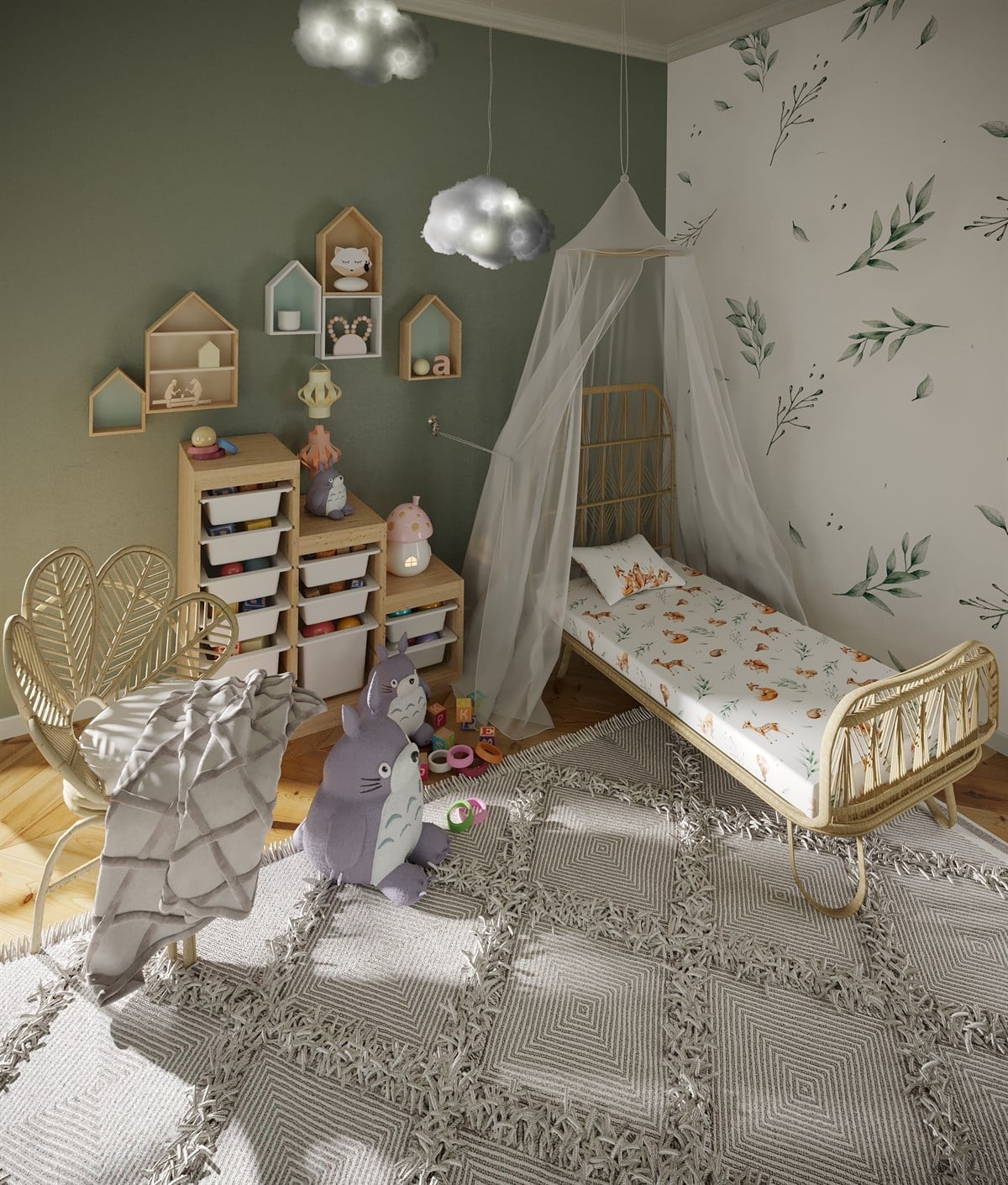 Little Forest-Lastikli Çarşaf Takımı 70x130