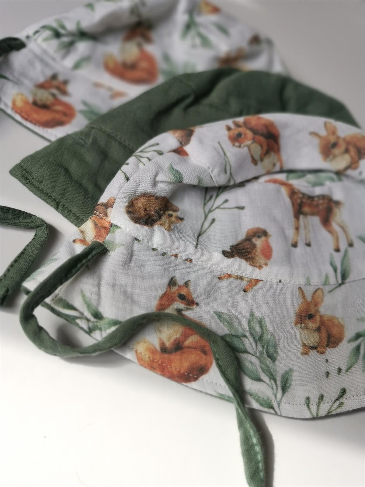 Little Forest-Müslin Bucket Çift Taraflı Şapka