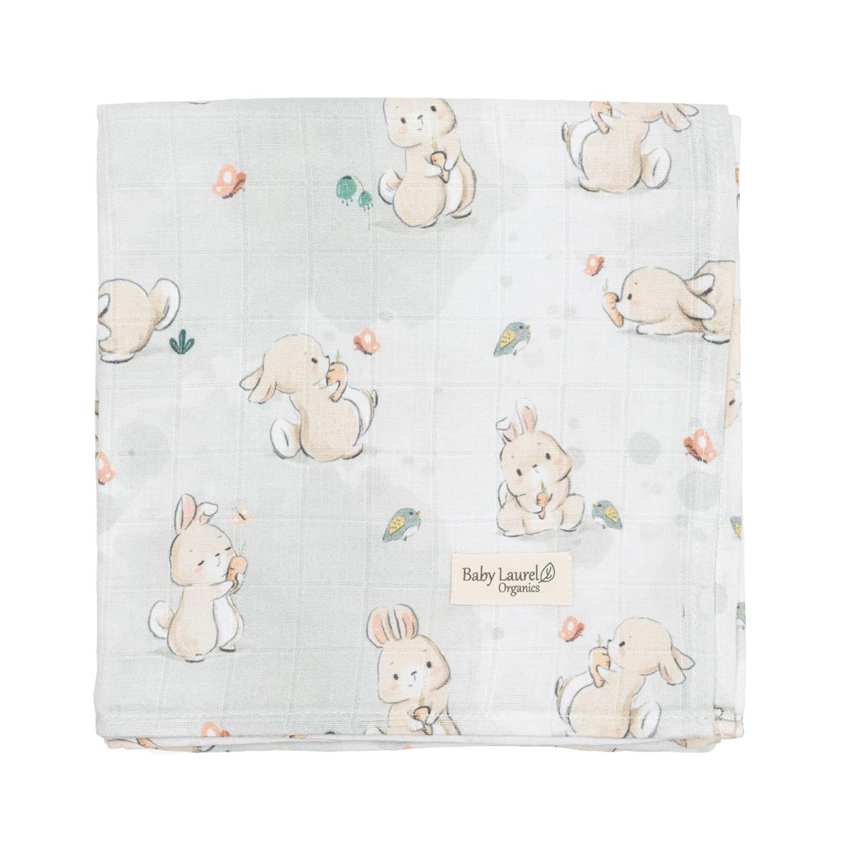 Lovely Bunny-Organik Müslin Örtü 70X70