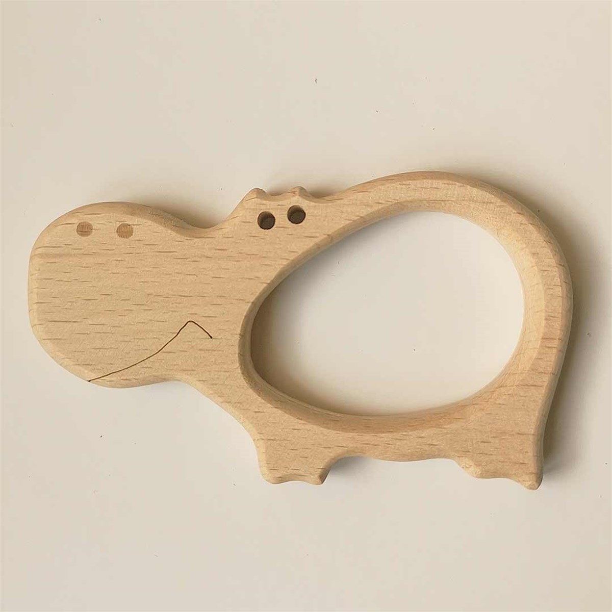 Nonage - Ahşap Oyuncak - Hipopotam - 6x10