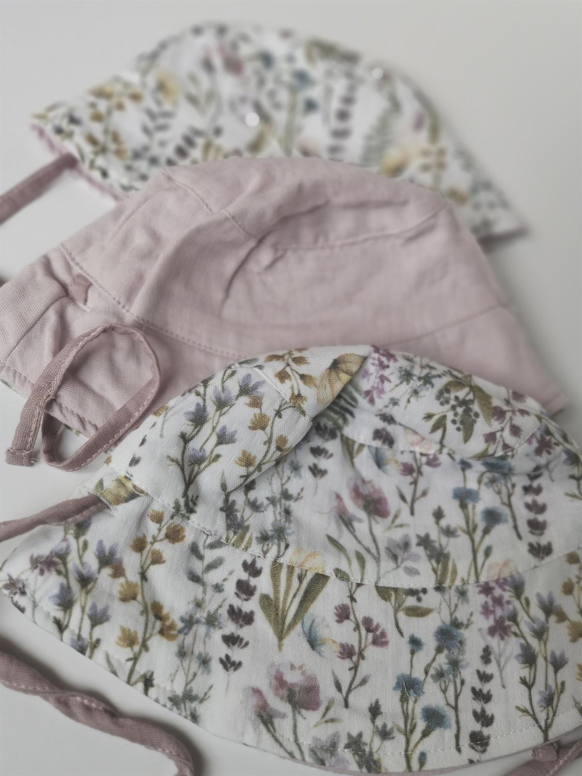 Spring-Müslin Bucket Çift Taraflı Şapka