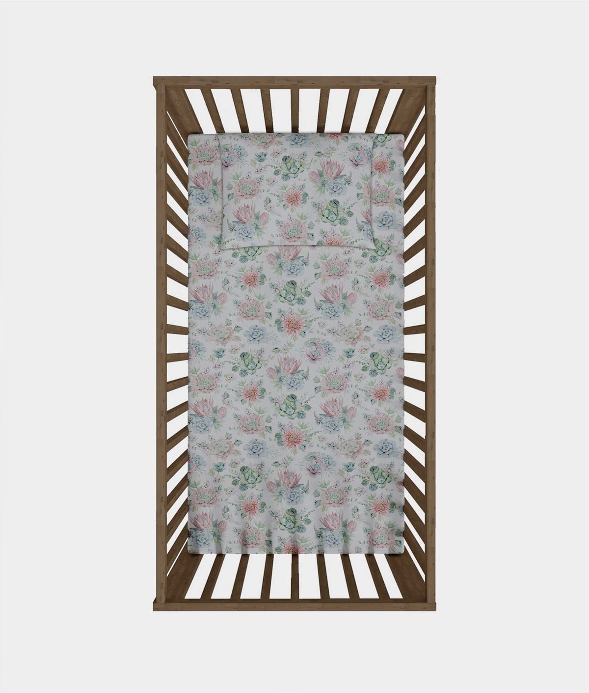 Succulent-Lastikli Çarşaf Takımı 70x130