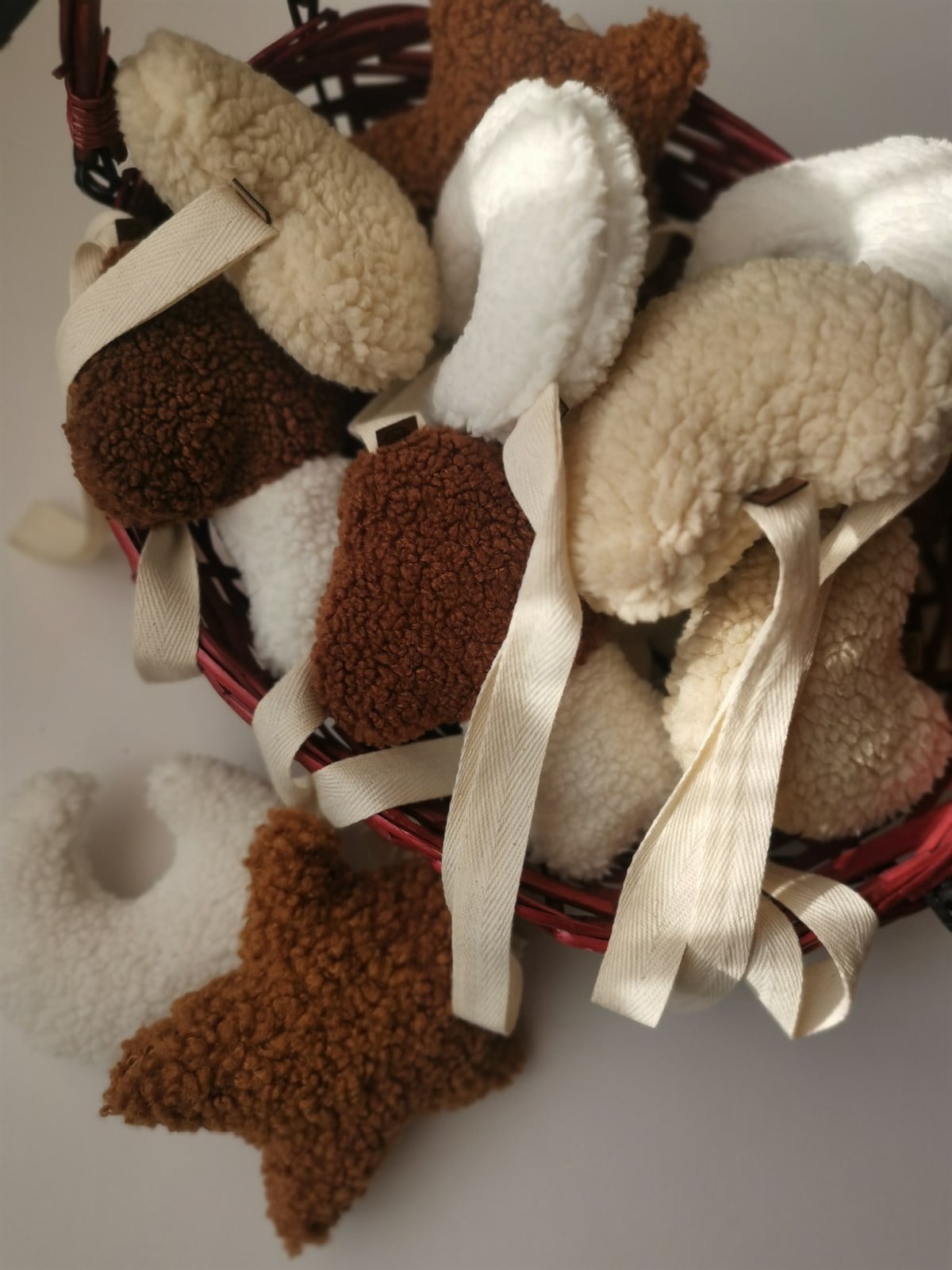 Teddy Mantar Oyuncak-Kahve - Beyaz