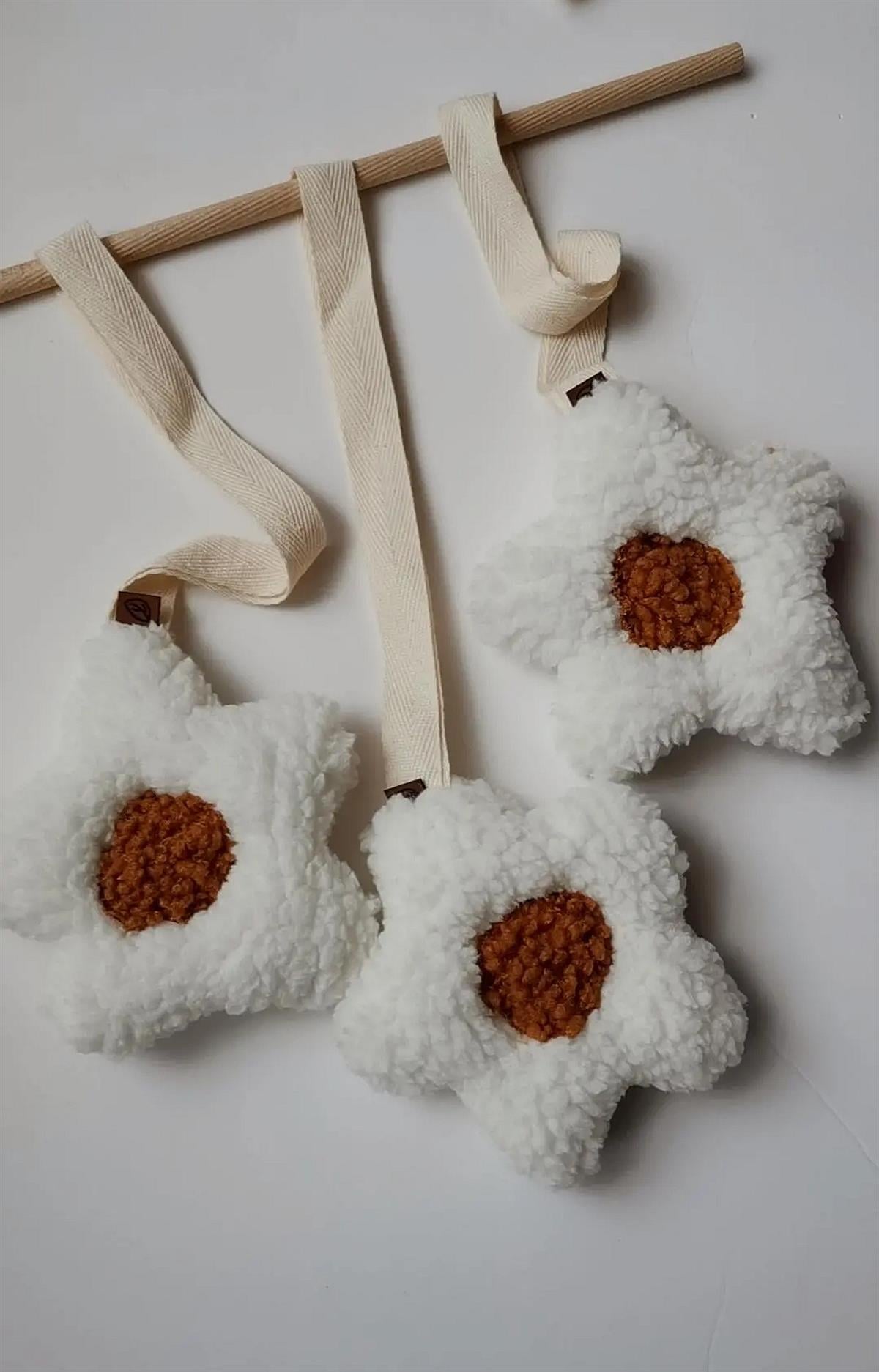 Teddy Papatya Oyuncak-Kahve-Beyaz