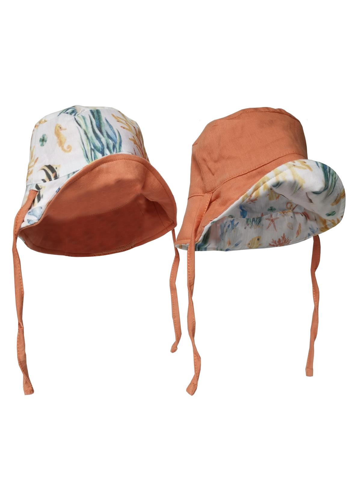 Under The Sea-Müslin Bucket Çift Taraflı Şapka