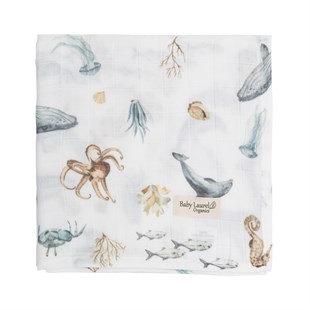 Aquarium - Organik Müslin Örtü 100X100