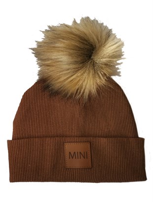 Bere Ponponlu Pamuk-Kahve Mini