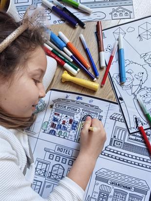 Binalar Yıkanabilir Pano ve 6lı Kalem Seti