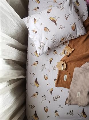Bird Songs-Lastikli Çarşaf Takımı 70x130