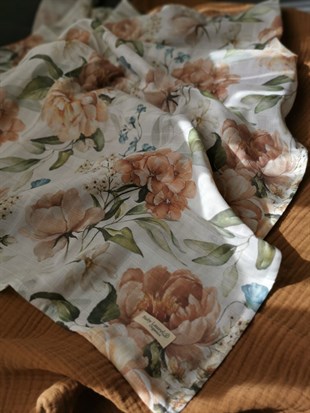 Bloom - Organik Müslin Örtü 100 X 100